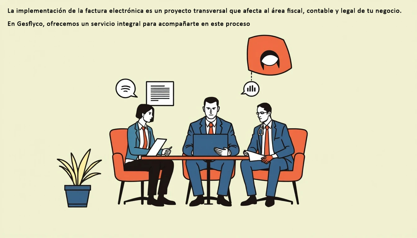 La implementación de la factura electrónica es un proyecto transversal que afecta al área fiscal, contable y legal de tu negocio