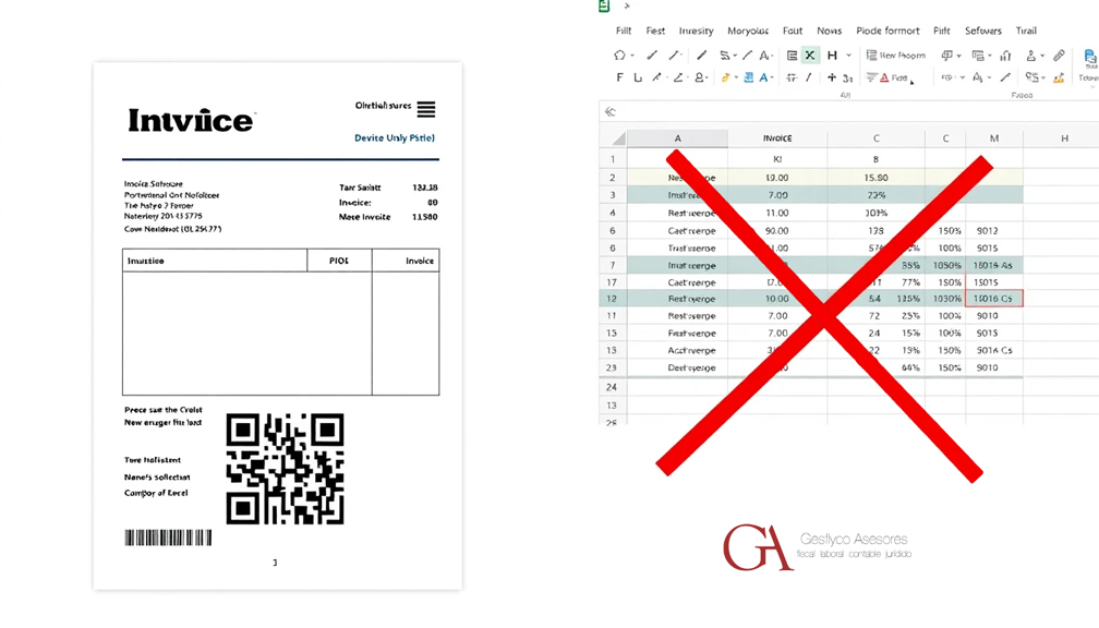 Diferencia entre factura Excel y software Verifactu